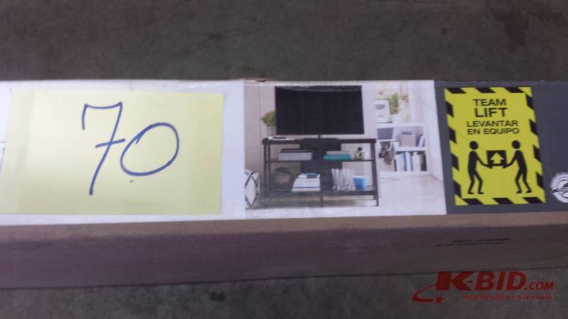 coffee woodgrain finish Media Stand