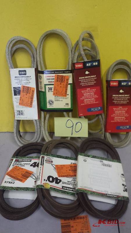 Lot of assorted Deck Drive Belts