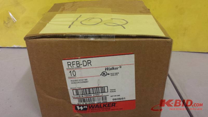 Lot of Walker RFB-DR Recessed Outlet Box