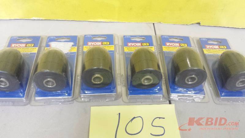 Lot of 6 Ryobi Double Sleeve Keyless Chuck