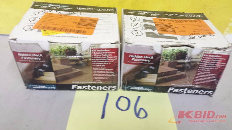 Lot of 2 boxes of Deck Fasteners