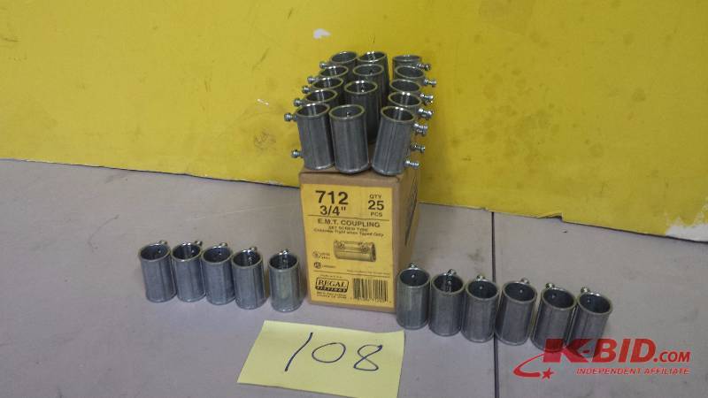 Lot of 34  E.M.T. Couplings
