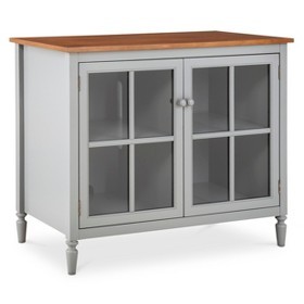 Isabella Tall Glass Door TV Stand