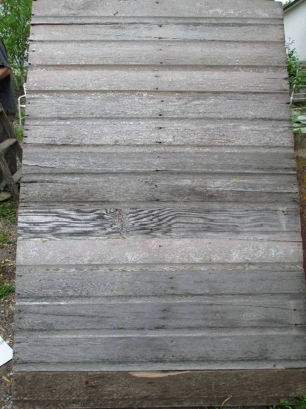 Weathered barnwood panel, 4 x 6 fee...