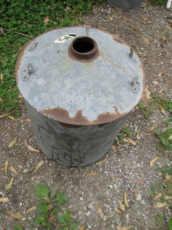 Vintage metal can, 5 gallon  15 t...