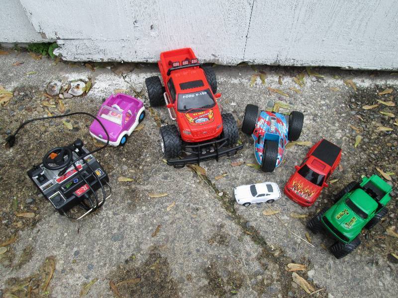 Lot of toy cards and trucks...
