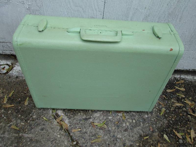 Vintage Samsonite suitcase, painted...