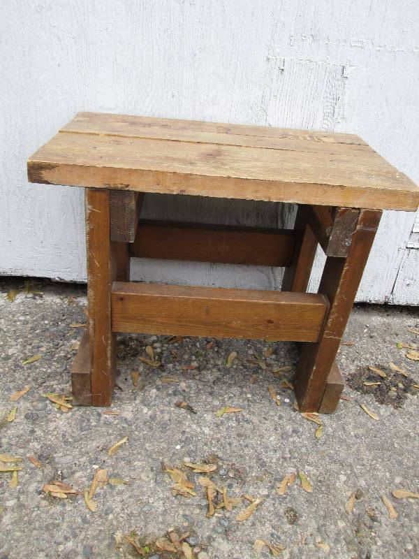 Small all wood bench or table...