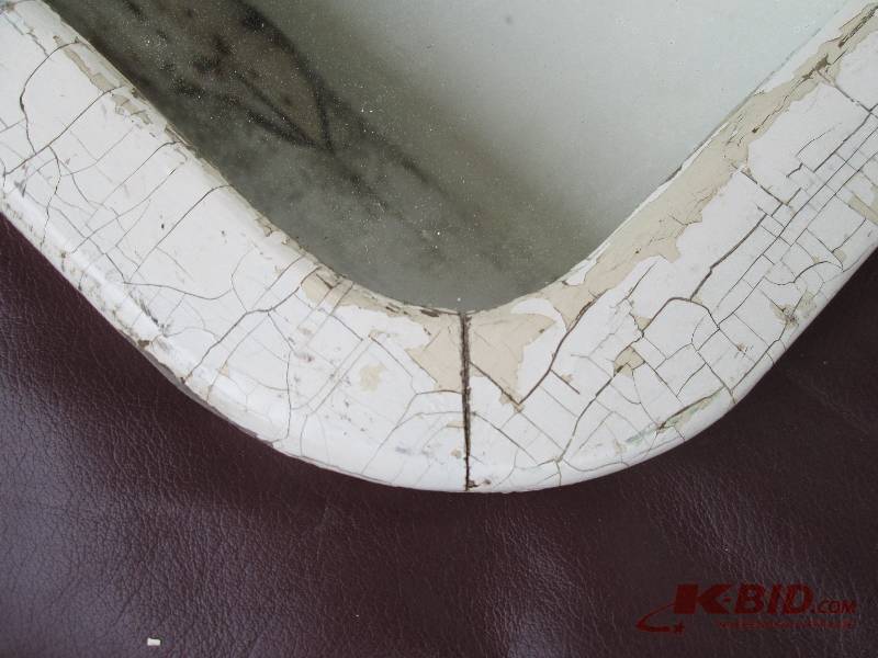Plate glass mirror, vintage painted...