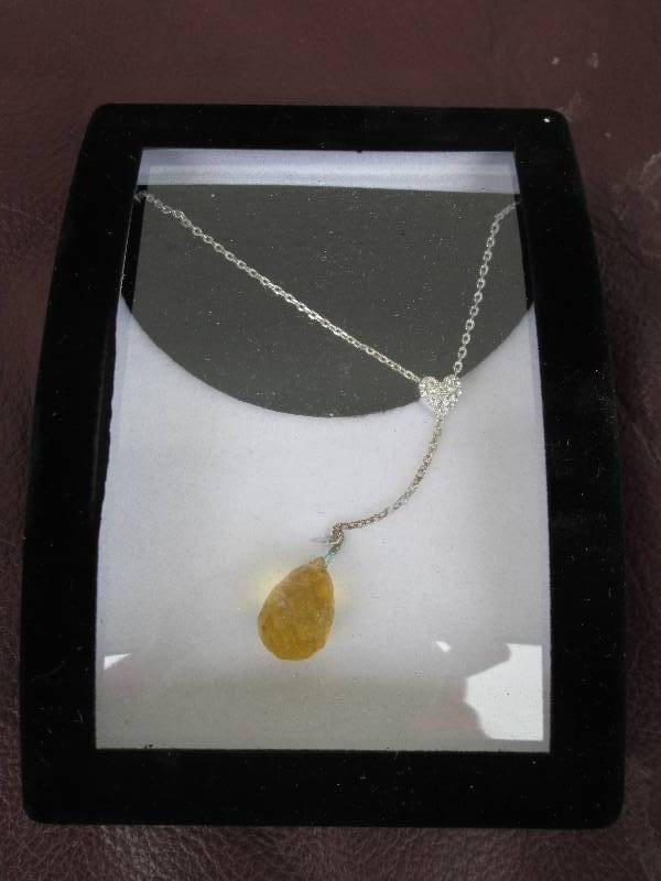 New necklace, topaz...