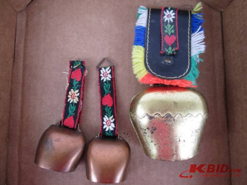 3 sheep or goat bells from Switzerl...