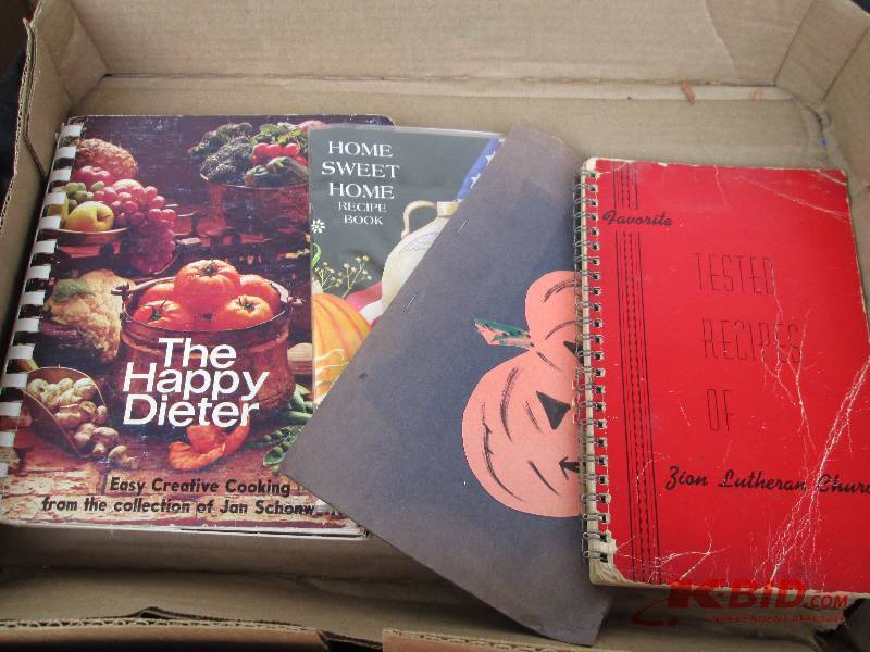 Great vintage cookbooks, given in 1...