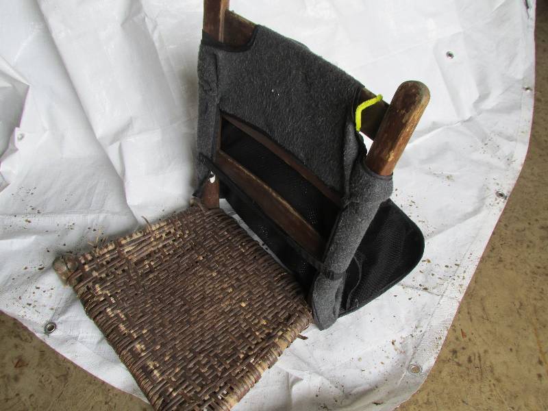 Legless wicker chair for adding a b...