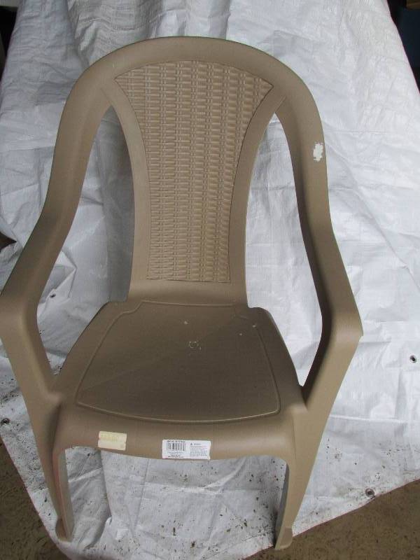 Plastic patio chair...