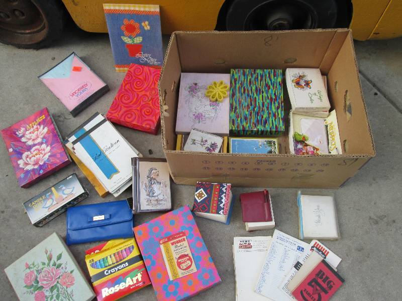 Lot of vintage stationery and cards...
