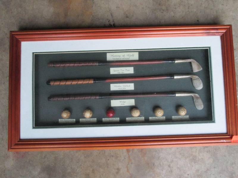 History of golf wall hanging, 3 dim...