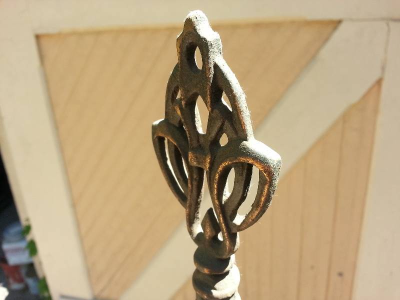 lot 143 image: Antique Copper Kerosene Floor Lamp