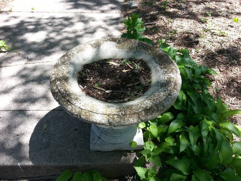 lot 145 image: Antique Concrete Urn Planter