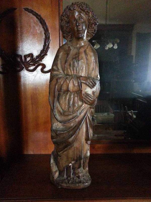 lot 65 image: Vintage Fabbri Art Studio Religious Sculpture