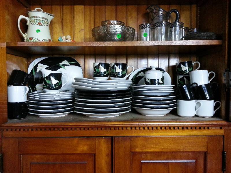 lot 81 image: 66 Piece Lily & Mikasa & Sango Dishware Set