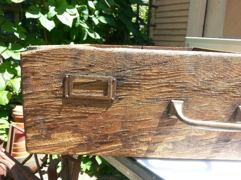 lot 150 image: Antique Wooden Filing Drawer