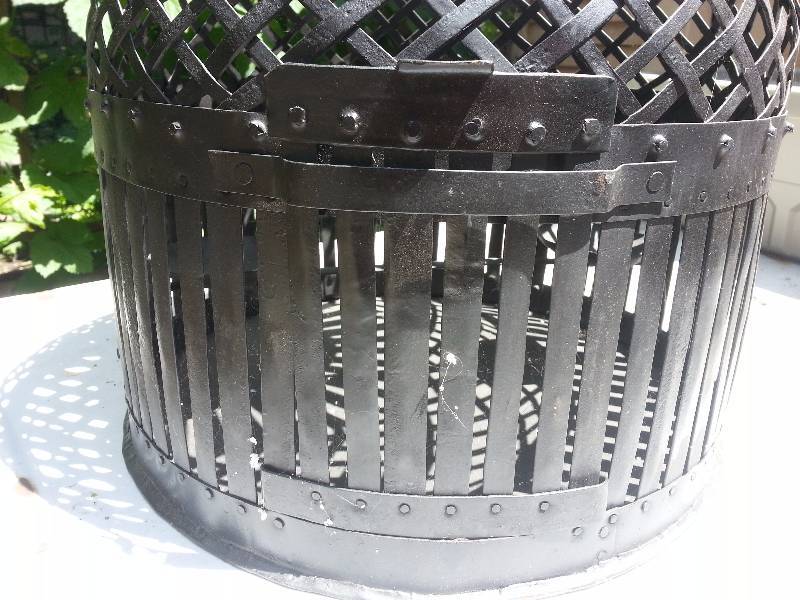 lot 151 image: Gothic Black Iron Bird Cage