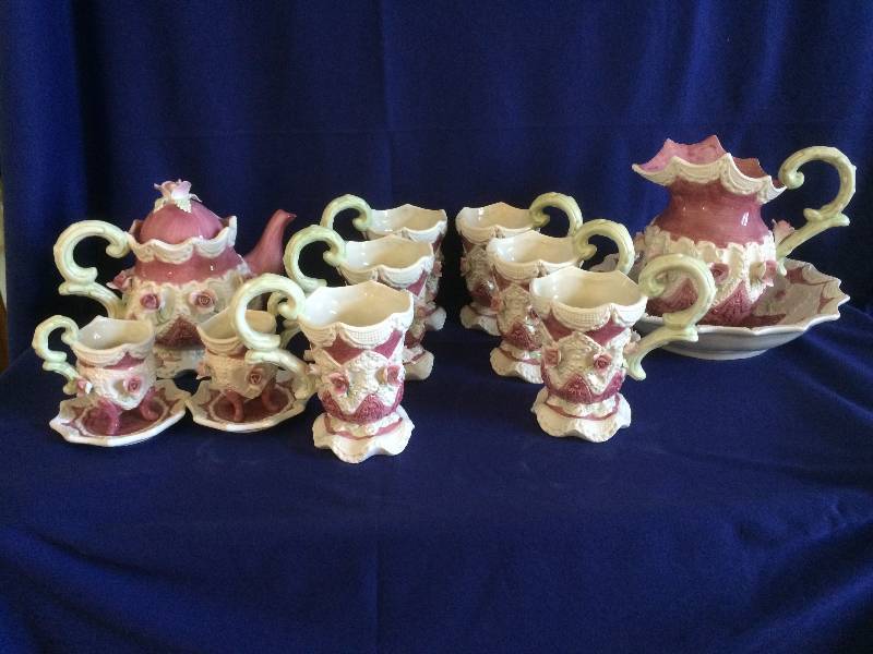 lot 35 image: Decorative Display Porcelain TeaCoffee Set