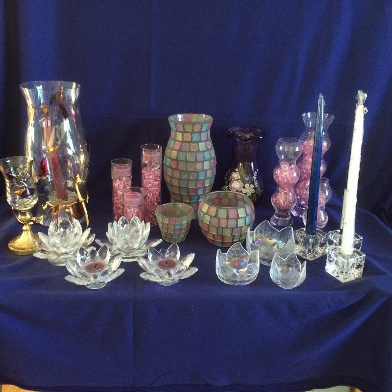 lot 49 image: Nice Lot, Many Different Size and Shape Candle Holders