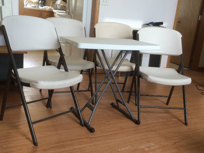 lot 73 image: Portable Table And Chairs
