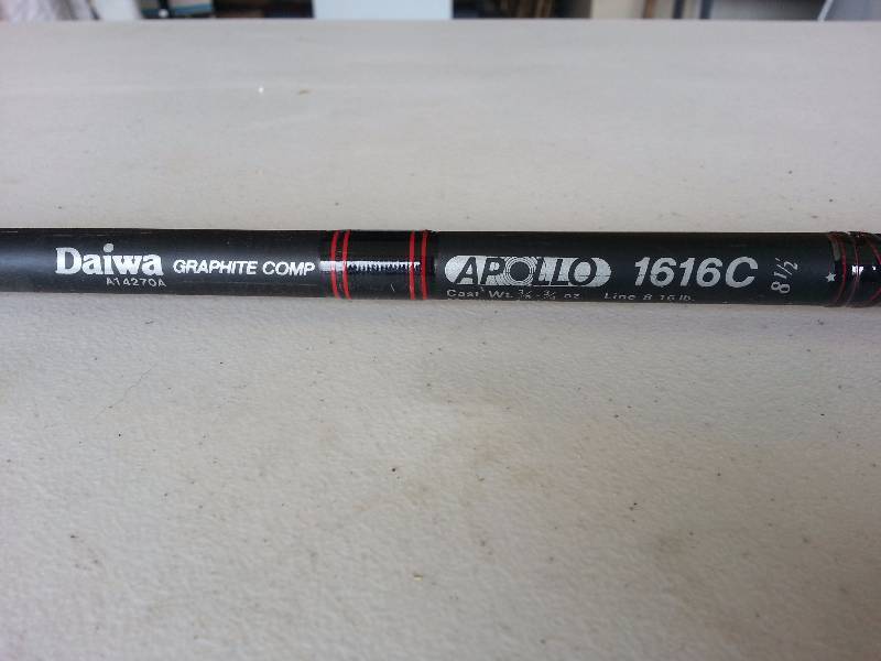 lot 129 image: Daiwa Apollo 1616c Rod w Ambassaduer 1000c Baitcasting Reel