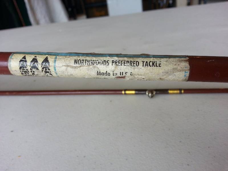 lot 130 image: Vintage Custom Rod w the Very Collectible Ambassadeur President II Baitcaster