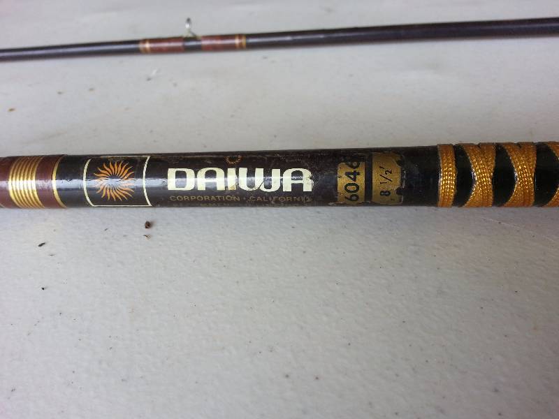lot 134 image: Vintage Martin Model 60 Fly Reel w Vintage Daiwa 6046 Rod