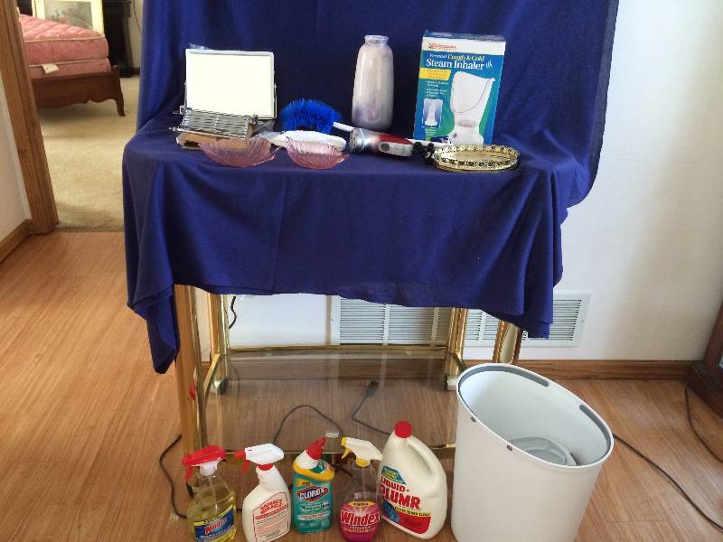 lot 217 image: New Shower Mirror, Steamer Inhaler And More