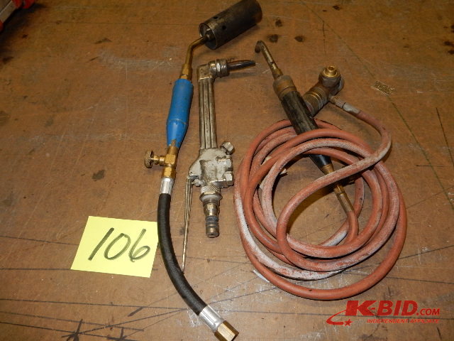 Acetylene Hoses and torches as pictured