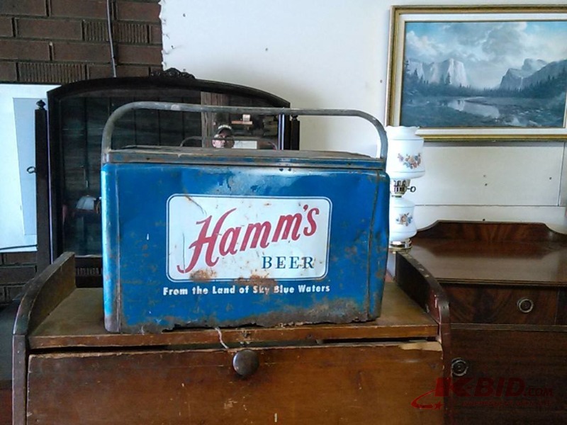 Antique Hamms Beer CoolerVery Cool Piece JSA ONLINE AUCTION SERVICES