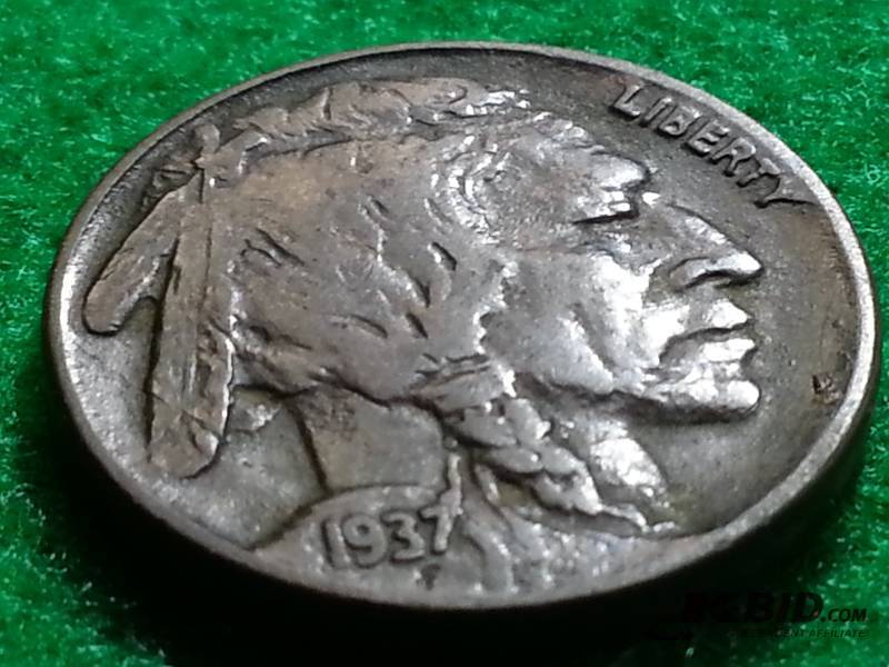 1937 D Three-Legged Buffalo Nickel - Very Rare