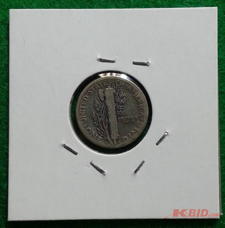 1921 D Mercury Dime Semi Key Date - Scarce
