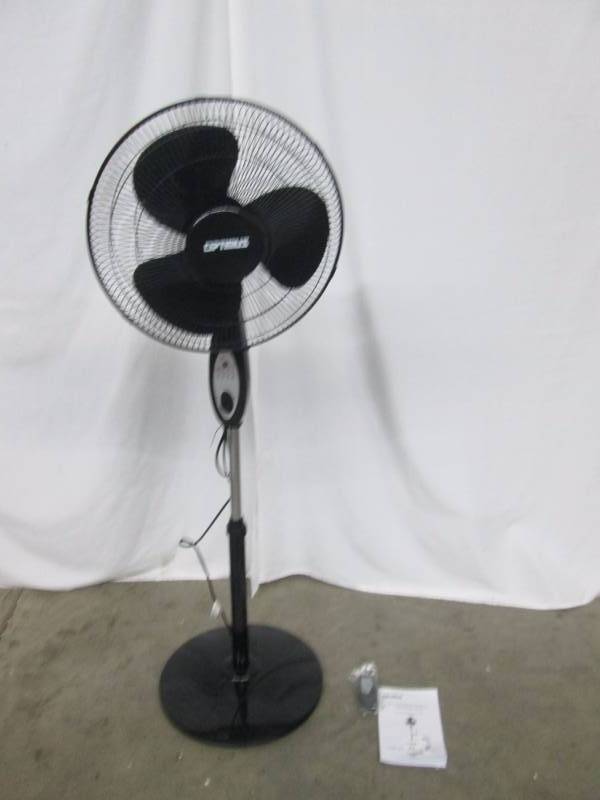 Optimus 16 Oscillating Pedestal Fan w Remote