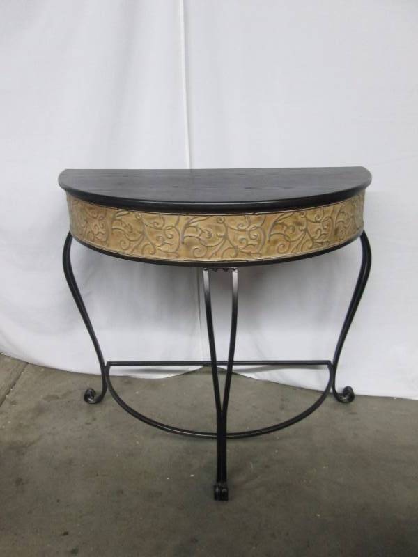 River of Gods Half Moon Accent Table