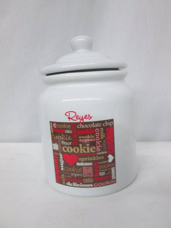 Personalized Lil Bit of Love Ceramic Cookie Jar