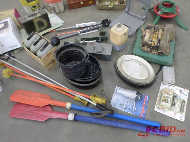 lot 110 image: Pallet Of Misc Sporting Goods, Tack...