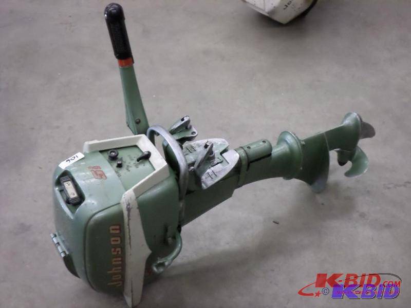 lot 6 image: 1955 Johnson 5.5HP, For Parts ...