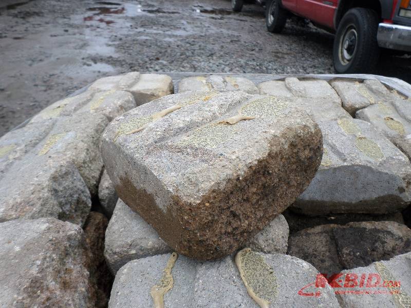 (3) Pallets Of Used Retaining Wall ...