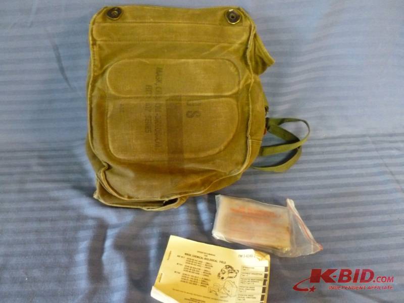 U.S Issued Chemical Mask Bag