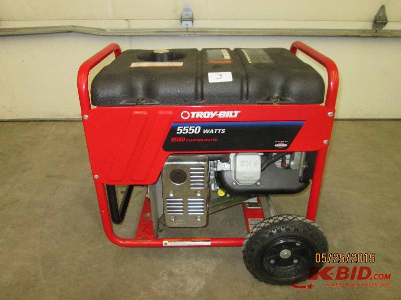 lot 3 image: Troy-Bilt 10HP Generator, 8550 Star...