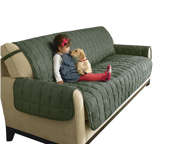 Sure Fit Soft Suede Waterproof Sofa Cover