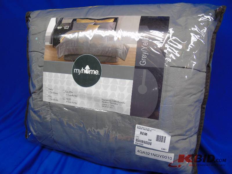 MyHome Solid Color Microfiber King Comforter