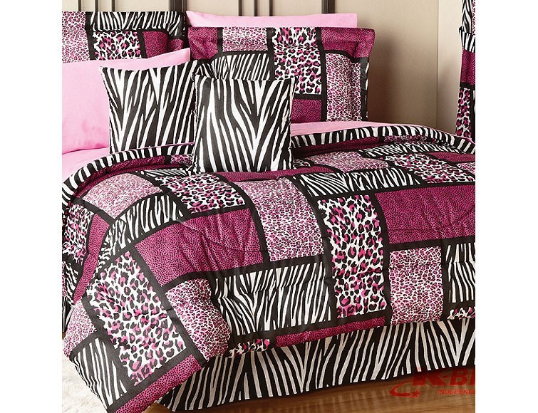 Safari Pink Queen 20pc Print Bed Set