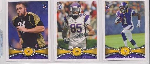 2012 Topps Vikings Complete Set