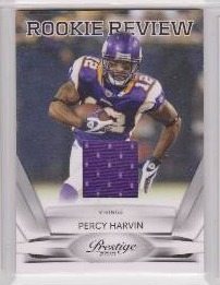 9 Percy Harvin Cards including a Rookie Preview Jersey Card
